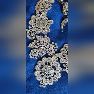 Chloe and Isabel lace metal necklace